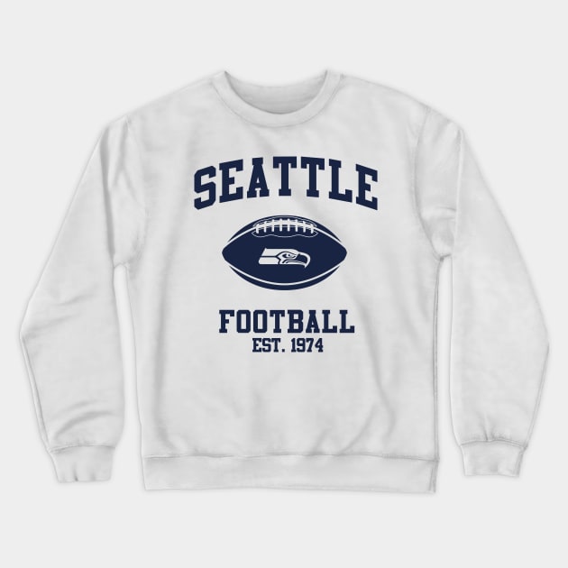 SEATTLE FOOTBALL TEAM Crewneck Sweatshirt by Rebelion